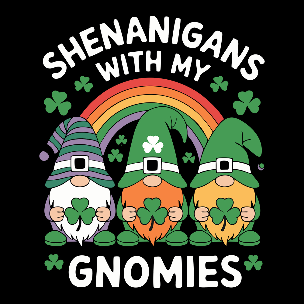 Shop Shenanigans With My Gnomies St Patricks Day Vector Design