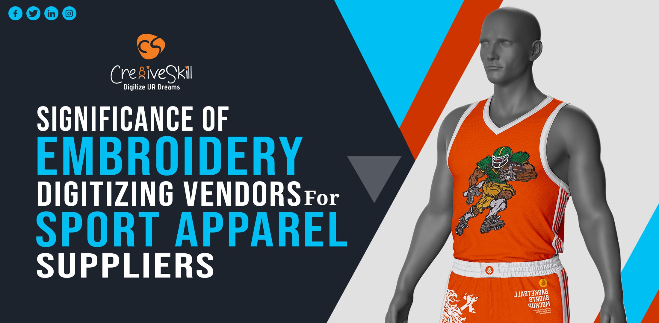 Importance Of Embroidery Digitizing Vendors For Sport Apparel Suppliers - Cre8iveSkill