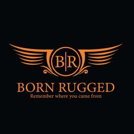 Born Rugged Logo Design-Cre8iveskill