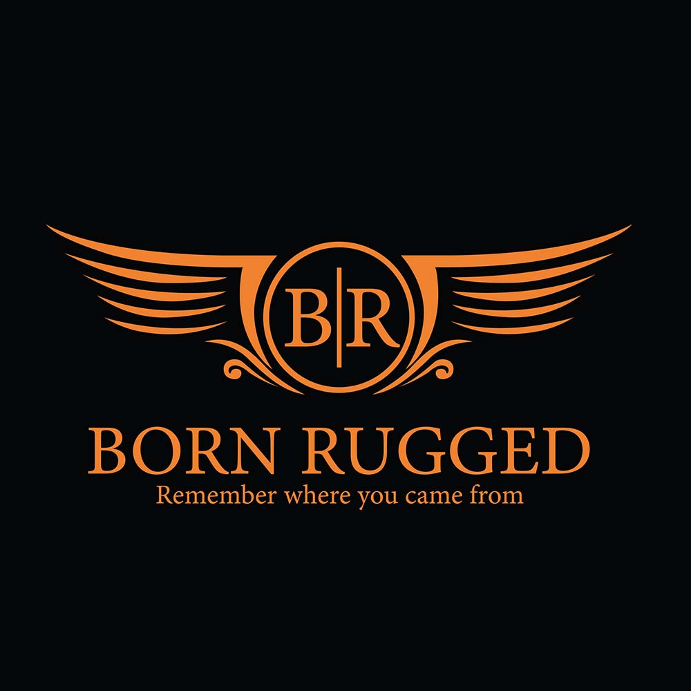 Born Rugged Vector Logo Design-Cre8iveskill