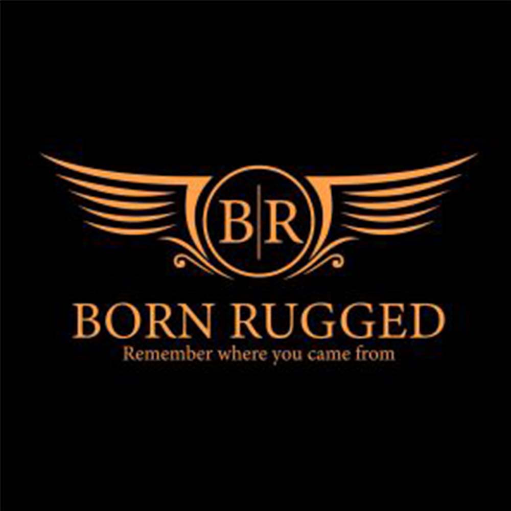 Born Rugged Raster Logo Design-Cre8iveskill