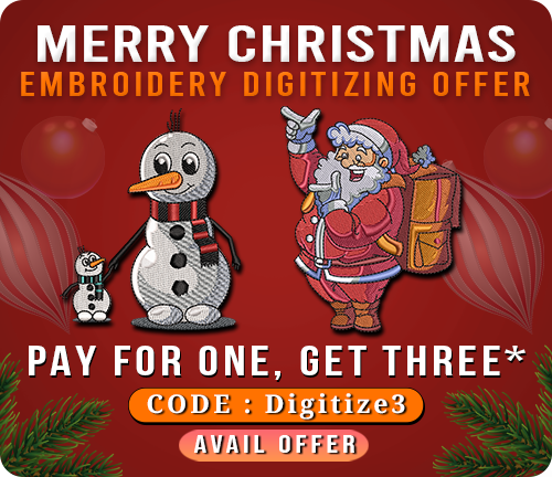 Christmas Embroidery Digitizing Offer Banner - Cre8iveSkill