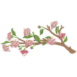 High Quality Cherry Blossom Embroidery Design | Cre8iveSkill