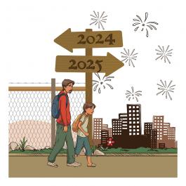 On The New Year's Journey Download Vector Graphic Design- Cre8iveskill