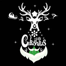 Reindeer Christmas Vector Design - Cre8iveskill