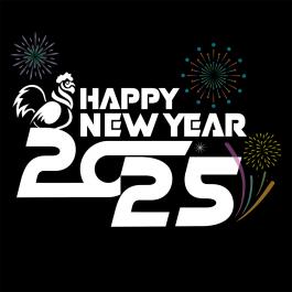 High Quality Happy New Year 2025 Vector Design | Cre8iveSkill