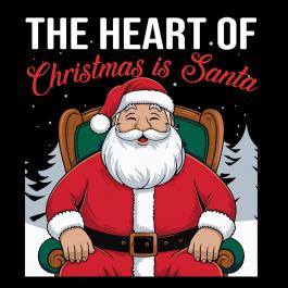 The Heart Of Christmas Is Santa Vector Design | Cre8iveSkill