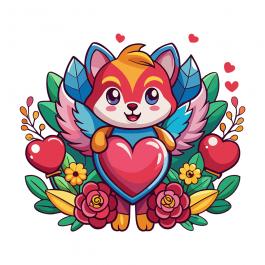 Download Lovable Fox Cartoon Vector Design | Cre8iveskill