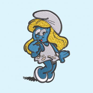 Cool Smurf Cartoon Machine Embroidery Design | Cre8iveSkill