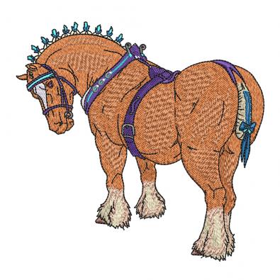 Quality Clydesdales Horse Embroidery Design - Cre8iveskill