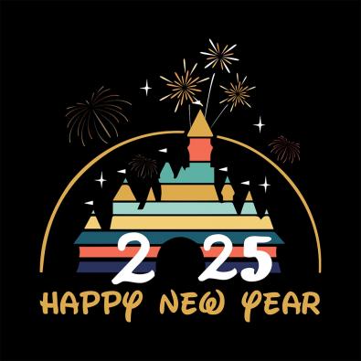 Disney Happy New Year Vector Graphic Design - Cre8iveSkill