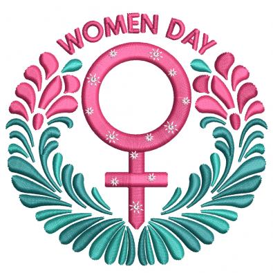 International Women’s Day Embroidery Design- Cre8iveskill