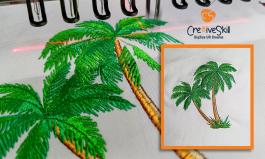 Coconut Tree Embroidery Design-Cre8iveskill